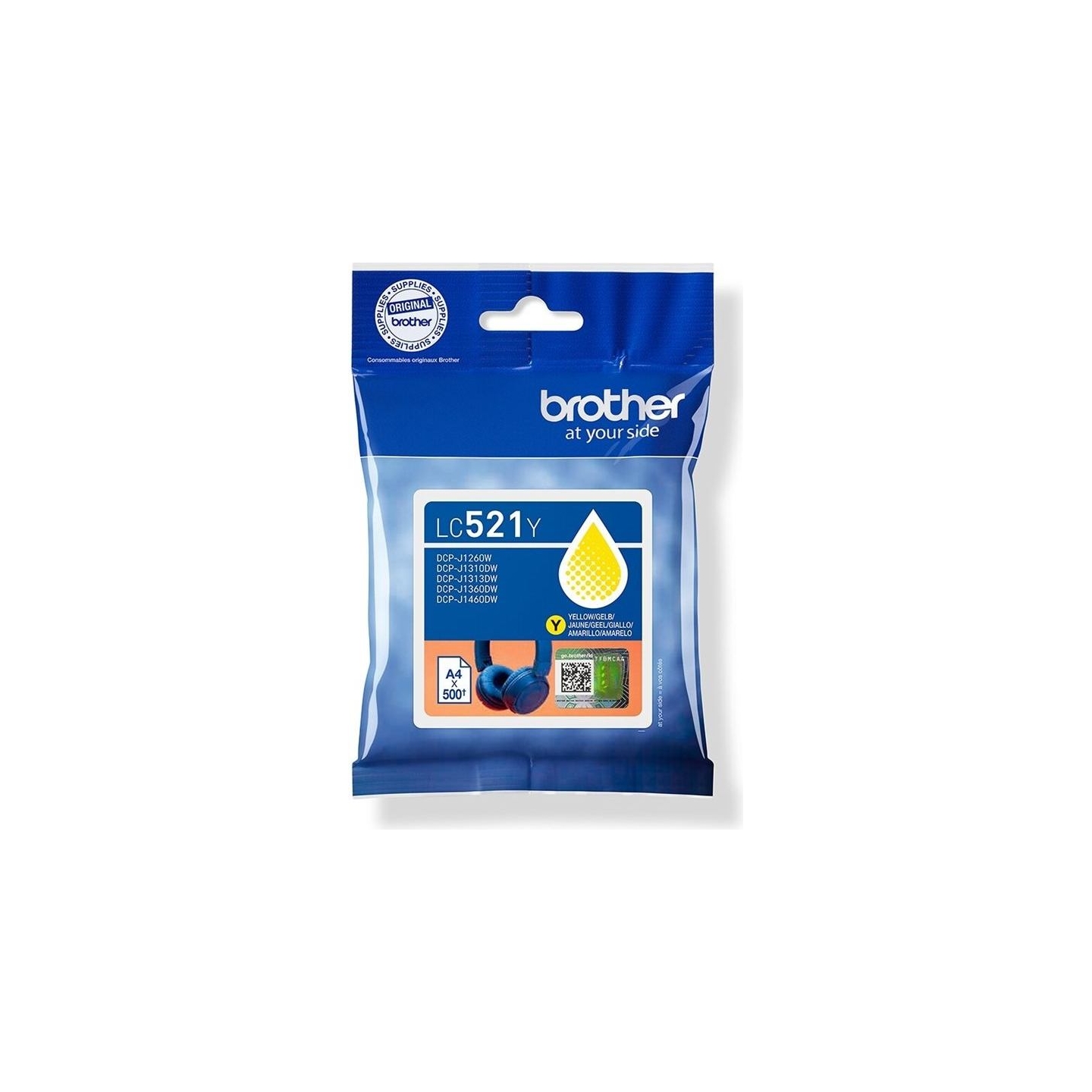 Brother LC521Y | Ink Cartridges | Yellow