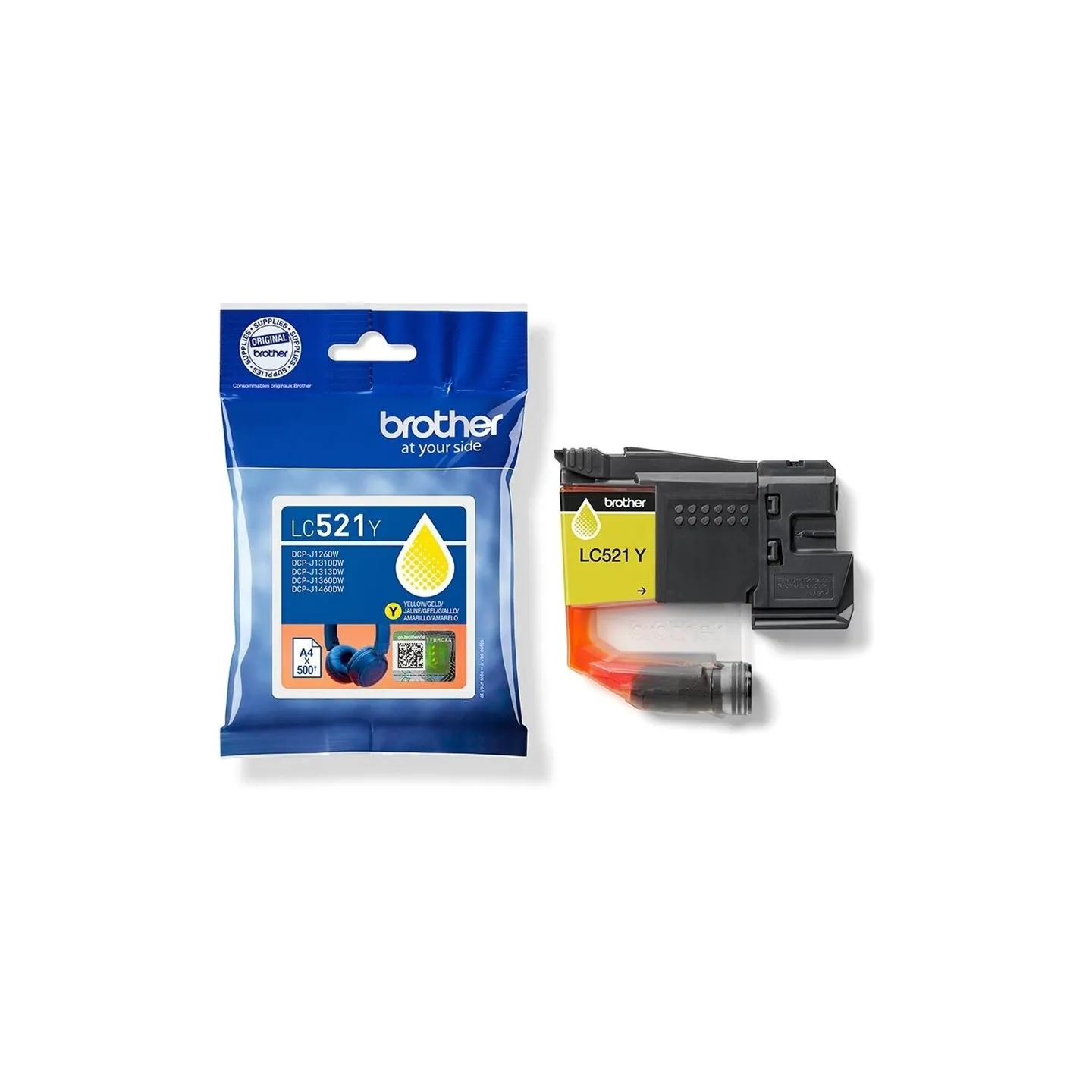 Brother LC521Y | Ink Cartridges | Yellow