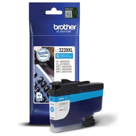 Brother High-yield Ink Cartridge | LC3239XLC | Ink | Cyan