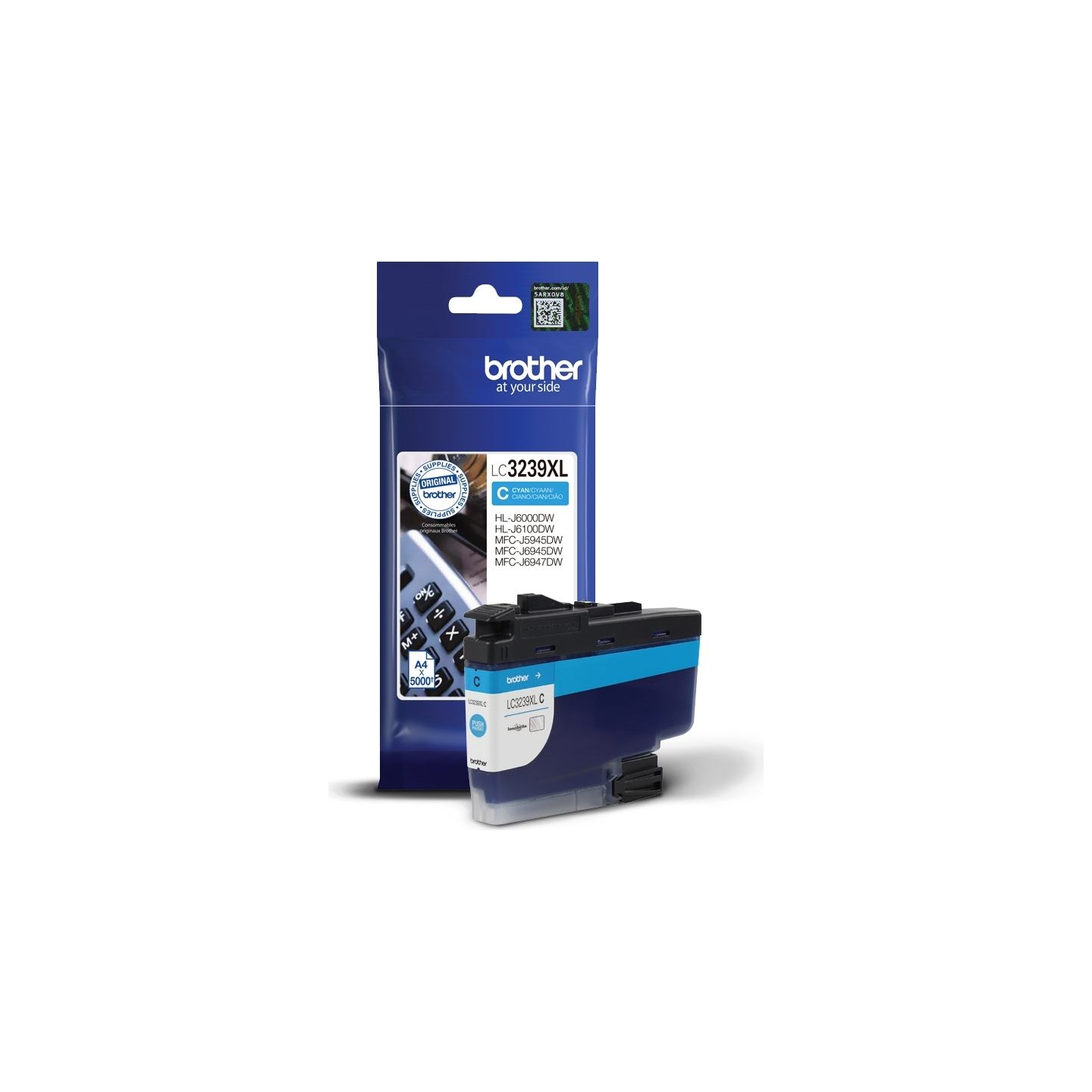 Brother High-yield Ink Cartridge | LC3239XLC | Ink | Cyan