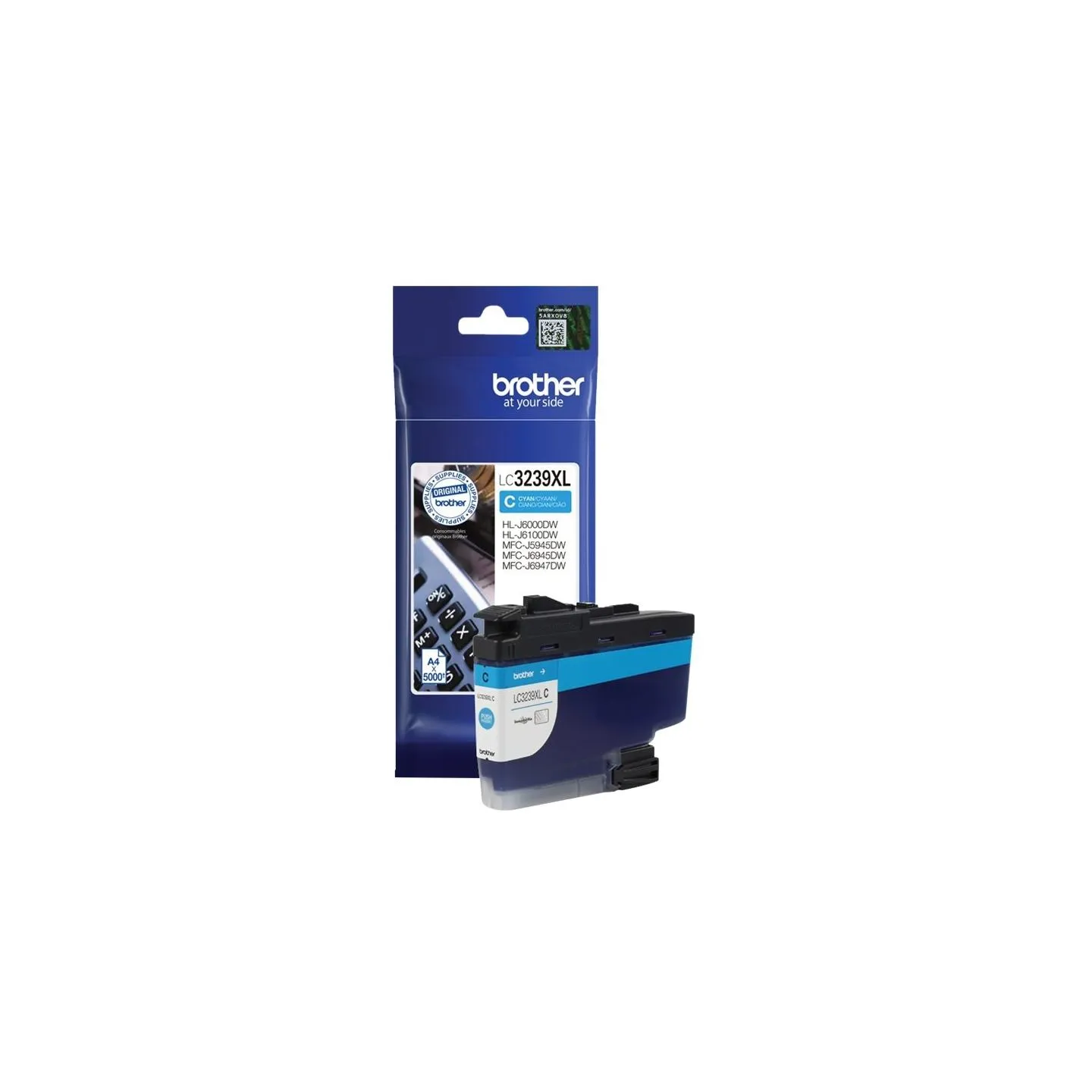 Brother High-yield Ink Cartridge | LC3239XLC | Ink | Cyan