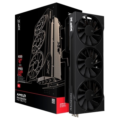 XFX Swift AMD Radeon RX 9070 OC Triple Fan Gaming Edition with 16GB GDDR6 HDMI 3xDP AMD RDNA 4