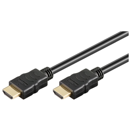 Goobay 60627 High Speed HDMI Cable with Ethernet, 4K/60Hz, Black | HDMI | 15 m