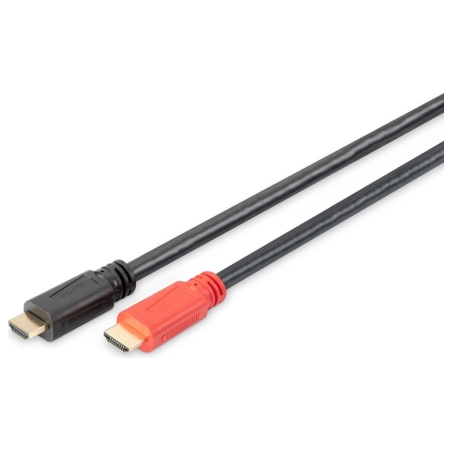 Digitus | High Speed HDMI Cable with Signal Amplifier | DB-330118-100-S | HDMI Male (type A) | HDMI Male (type A) | HDMI to HDMI