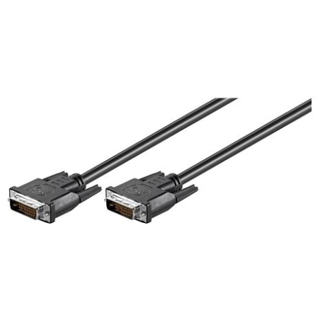 Goobay | DVI-D FullHD cable Dual Link, nickel plated | DVI-D male Dual-Link (24+1 pin) | DVI-D male Dual-Link (24+1 pin) | DVI t