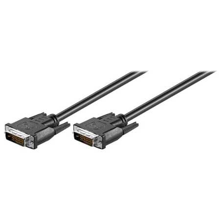 Goobay | DVI-D FullHD cable Dual Link, nickel plated | DVI-D male Dual-Link (24+1 pin) | DVI-D male Dual-Link (24+1 pin) | DVI t