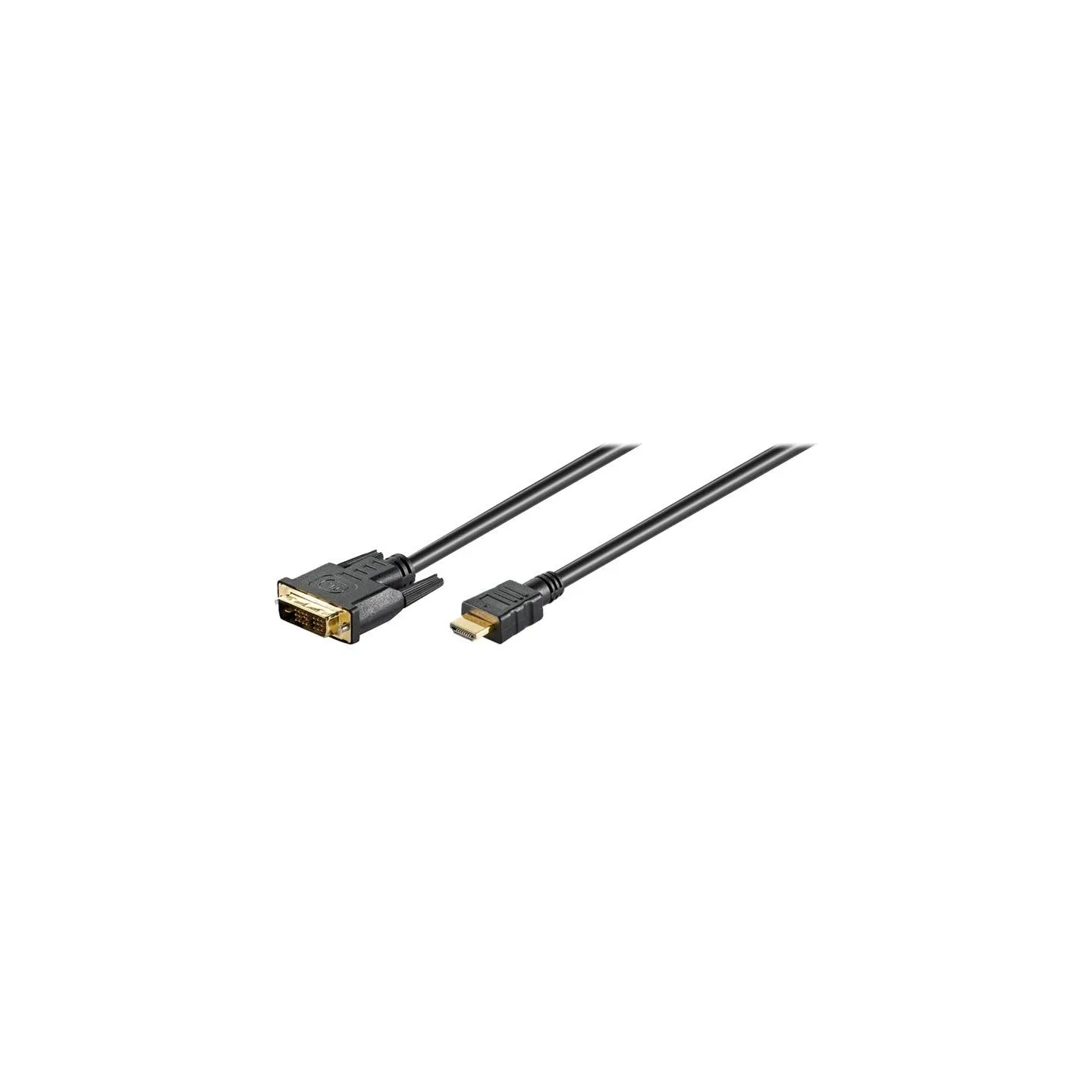 Goobay | DVI-D/HDMI cable, gold-plated | DVI-D male Single-Link (18+1 pin) | HDMI male (type A) | HDMI to DVI-D | 1.5 m