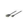 Goobay | DVI-D/HDMI cable, gold-plated | DVI-D male Single-Link (18+1 pin) | HDMI male (type A) | HDMI to DVI-D | 1.5 m