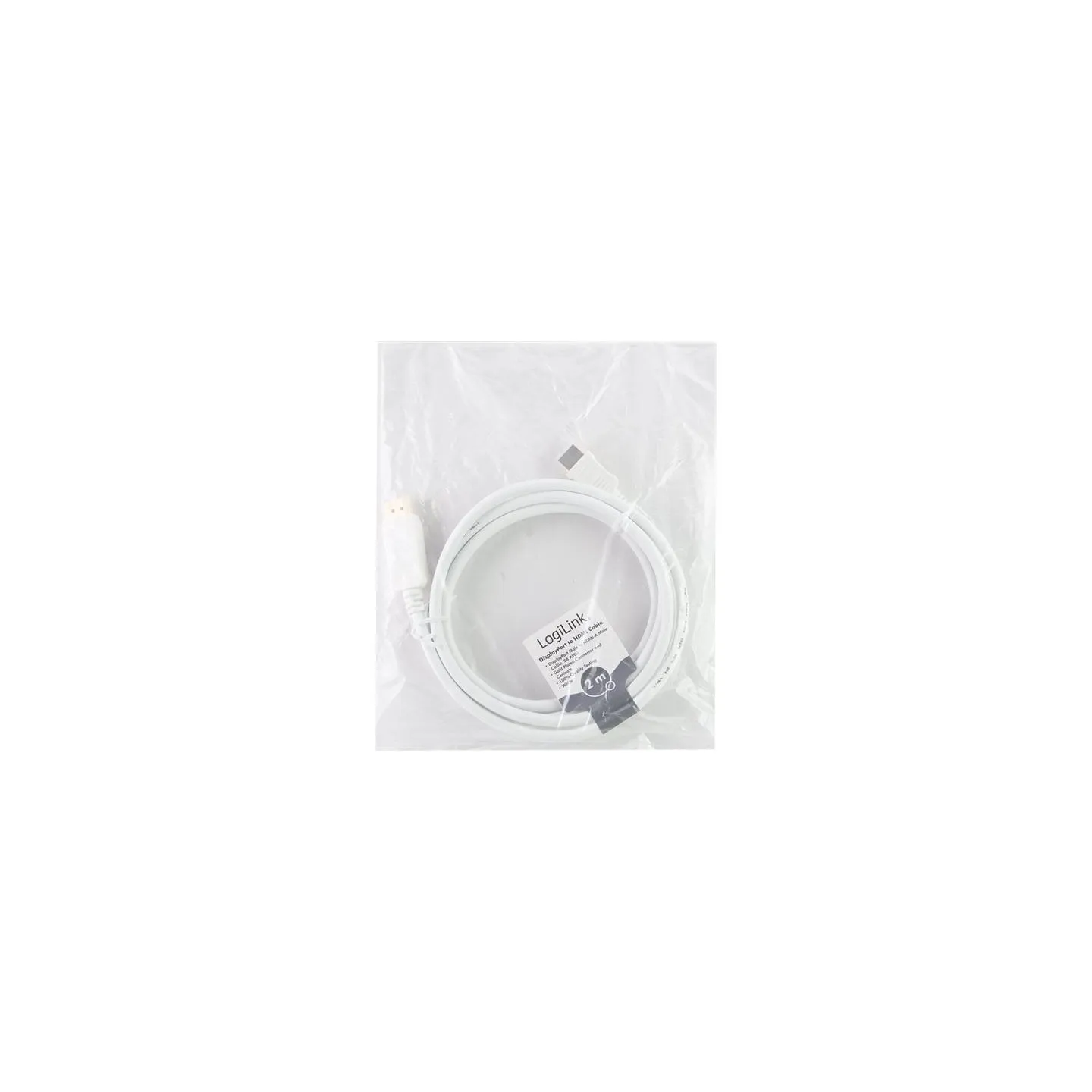 Logilink | Cable DisplayPort to HDMI | CV0055 | DP to HDMI | 2 m