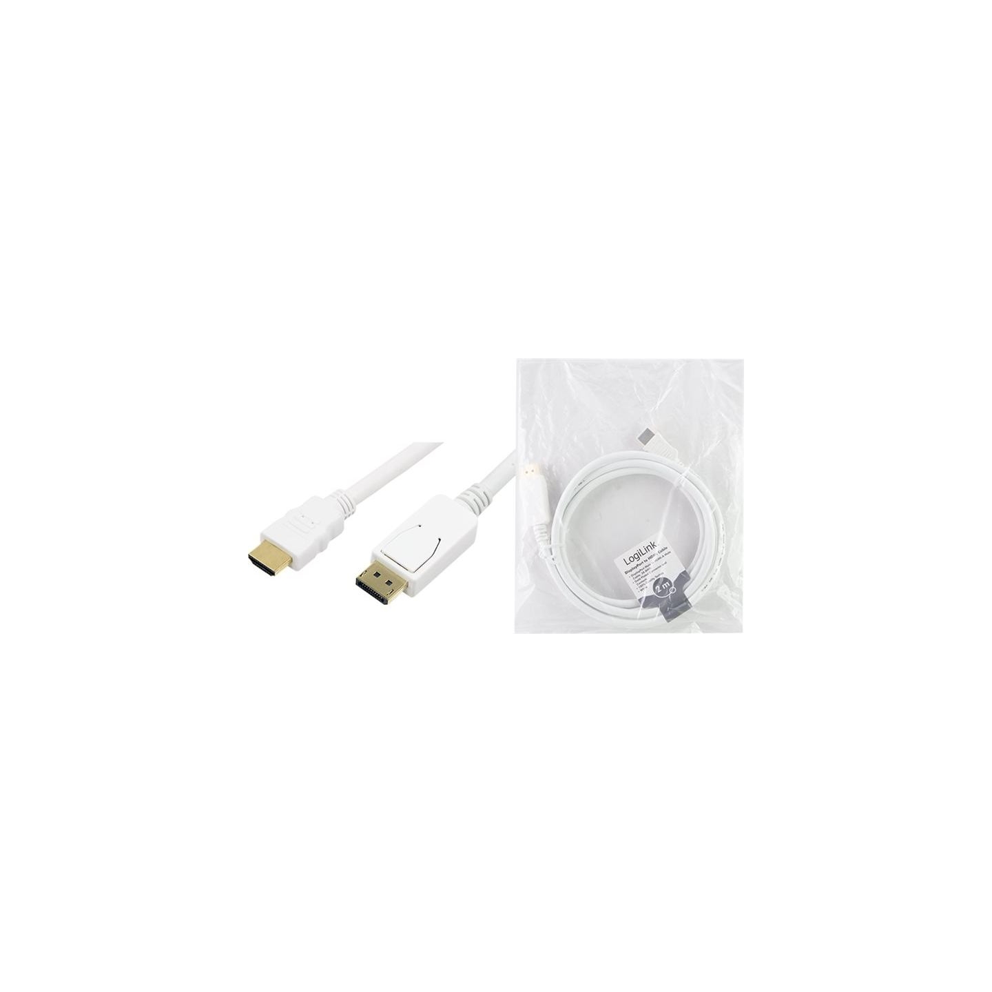 Logilink | Cable DisplayPort to HDMI | CV0055 | DP to HDMI | 2 m