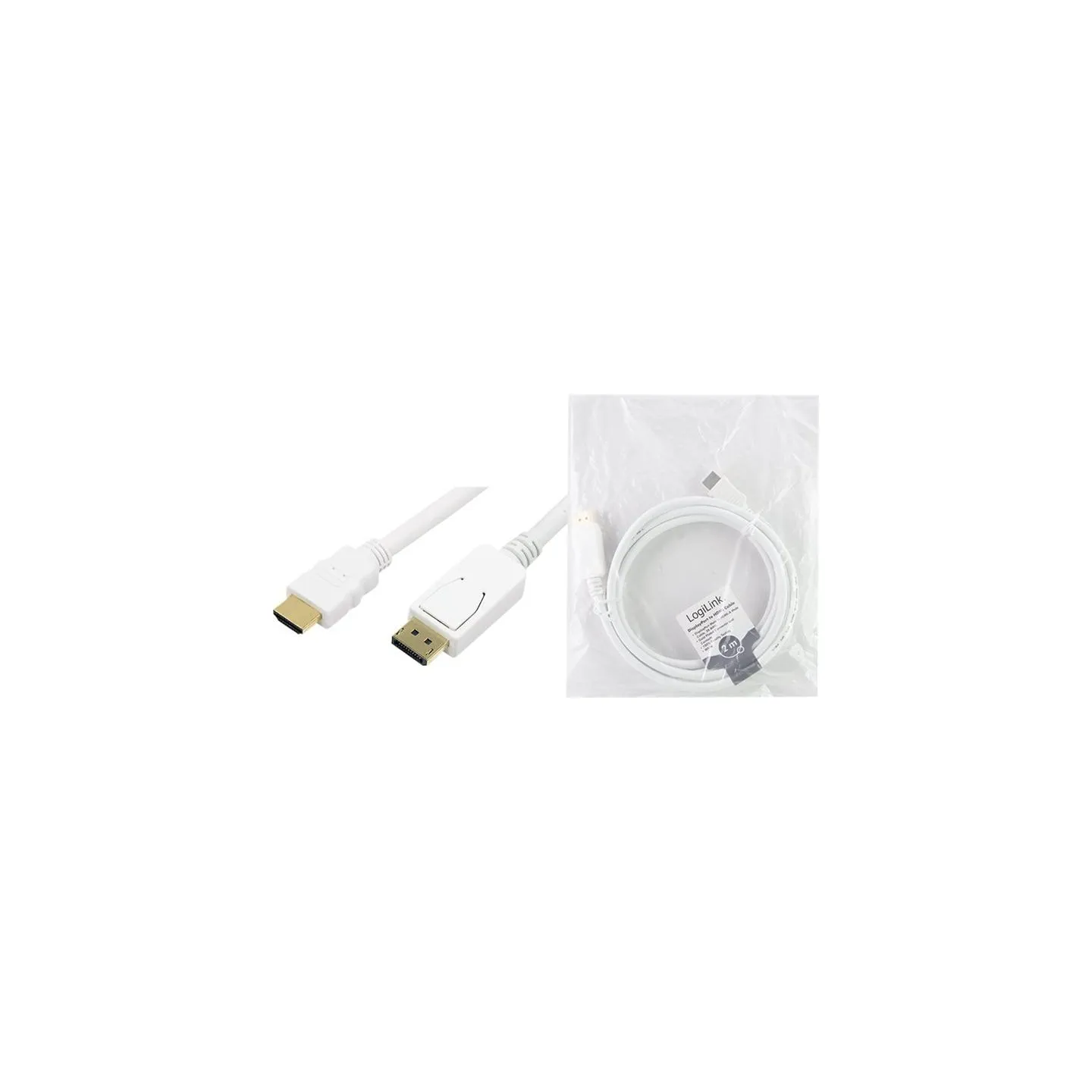 Logilink | Cable DisplayPort to HDMI | CV0055 | DP to HDMI | 2 m