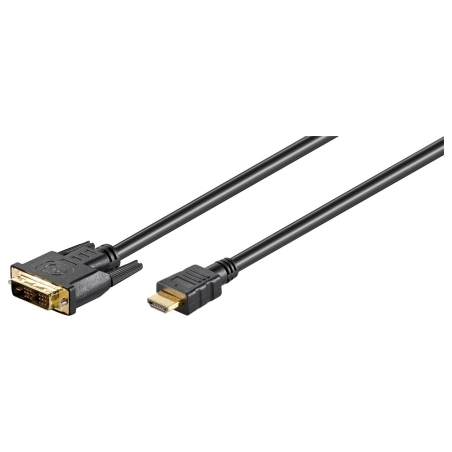 Goobay GB HDMI/DVI CABLE 2M, HDMI - DVI-D SINGLE-LINK (18+1 PIN), G