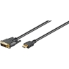 Goobay GB HDMI/DVI CABLE 2M, HDMI - DVI-D SINGLE-LINK (18+1 PIN), G