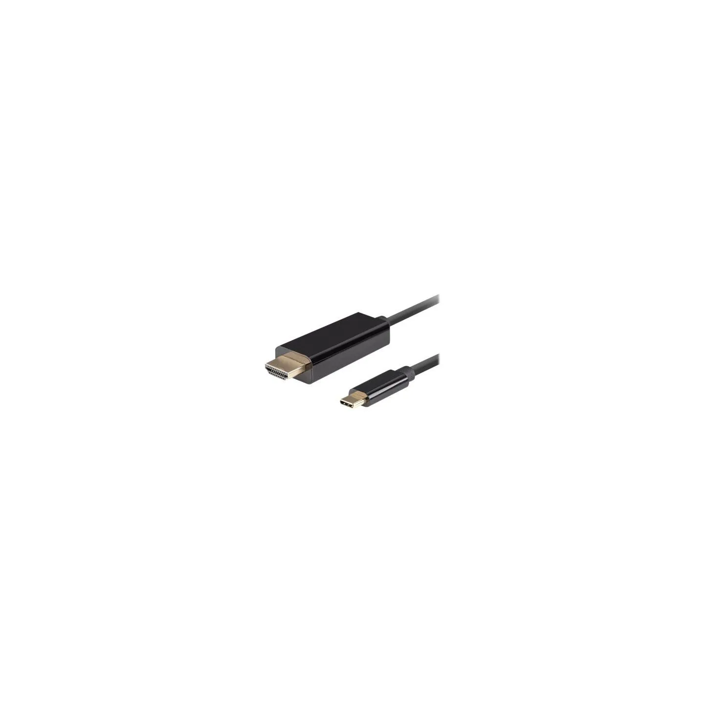 Lanberg USB-C to HDMI Cable, 1 m 4K/60Hz, Black | Lanberg | USB-C to HDMI Cable | CA-CMHD-10CU-0010-BK | 1 m
