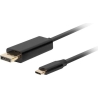 Lanberg USB-C to DisplayPort Cable, 1 m 4K/60Hz, Black | Lanberg | USB-C to DisplayPort Cable | CA-CMDP-10CU-0010-BK | 1 m