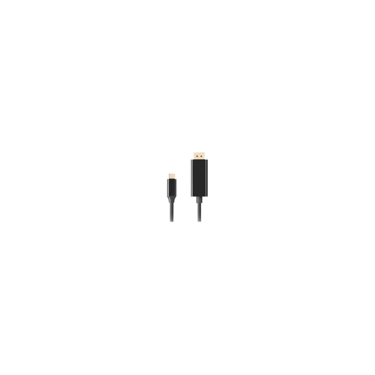 Lanberg USB-C to DisplayPort Cable, 1 m 4K/60Hz, Black | Lanberg | USB-C to DisplayPort Cable | CA-CMDP-10CU-0010-BK | 1 m