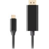 Lanberg USB-C to DisplayPort Cable, 1 m 4K/60Hz, Black | Lanberg | USB-C to DisplayPort Cable | CA-CMDP-10CU-0010-BK | 1 m