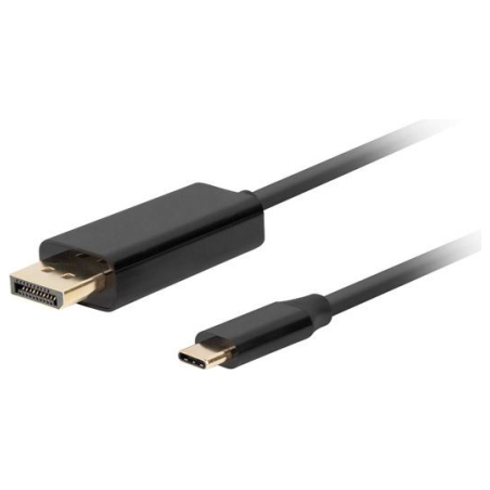 Lanberg USB-C to DisplayPort Cable, 3 m 4K/60Hz, Black | Lanberg | USB-C to DisplayPort Cable | CA-CMDP-10CU-0030-BK | 3 m