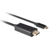 Lanberg USB-C to DisplayPort Cable, 3 m 4K/60Hz, Black | Lanberg | USB-C to DisplayPort Cable | CA-CMDP-10CU-0030-BK | 3 m