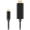 Lanberg USB-C to DisplayPort Cable, 3 m 4K/60Hz, Black | Lanberg | USB-C to DisplayPort Cable | CA-CMDP-10CU-0030-BK | 3 m