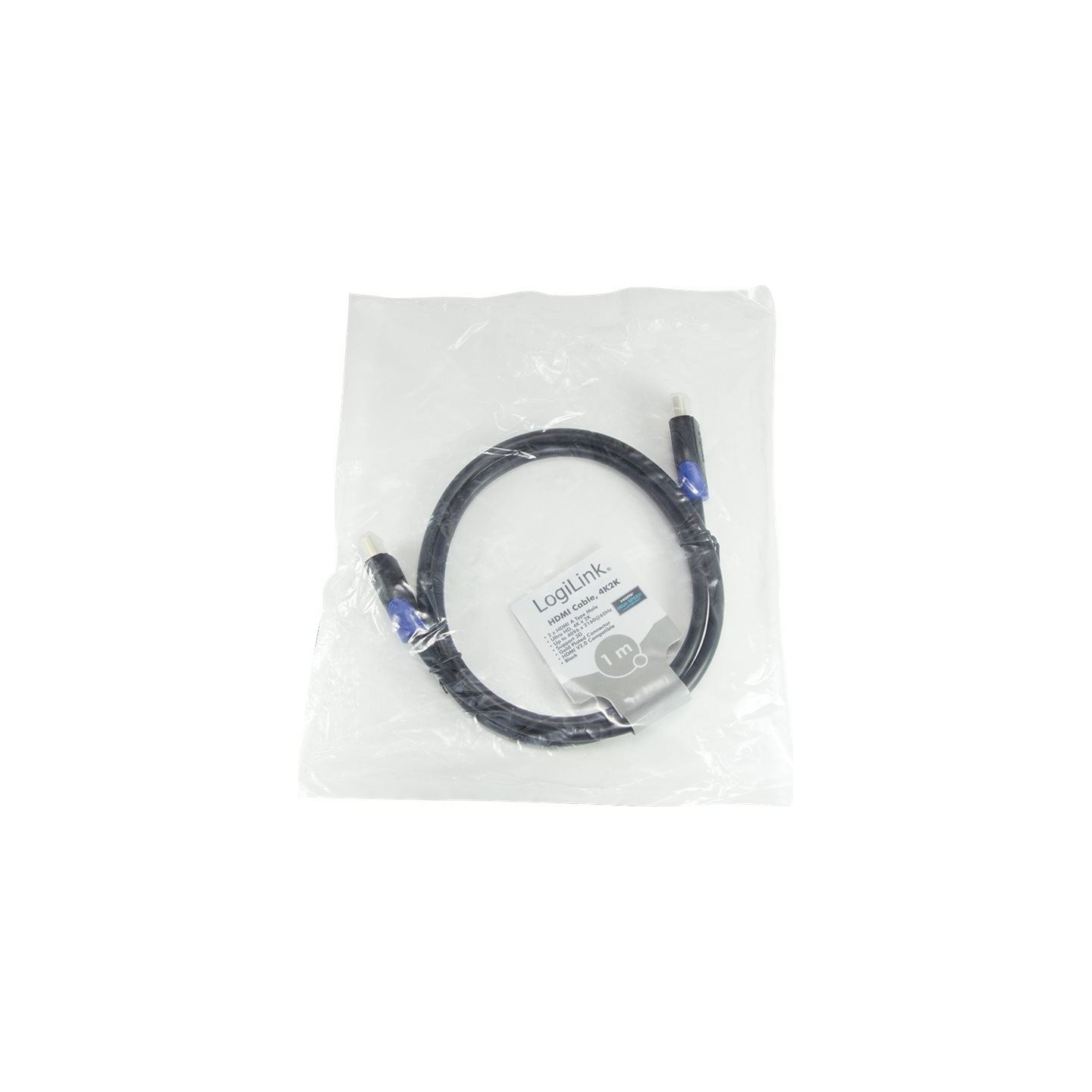Logilink CH0061 HDMI Cable 2.0 bulk M/M 1.0m black | Logilink | HDMI (type A) male | HDMI (type A) male | HDMI to HDMI | 1 m