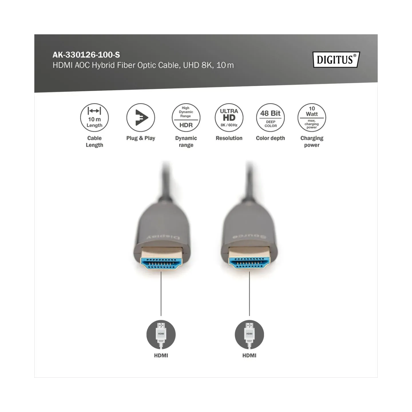 Digitus Connection Cable AK-330126-100-S