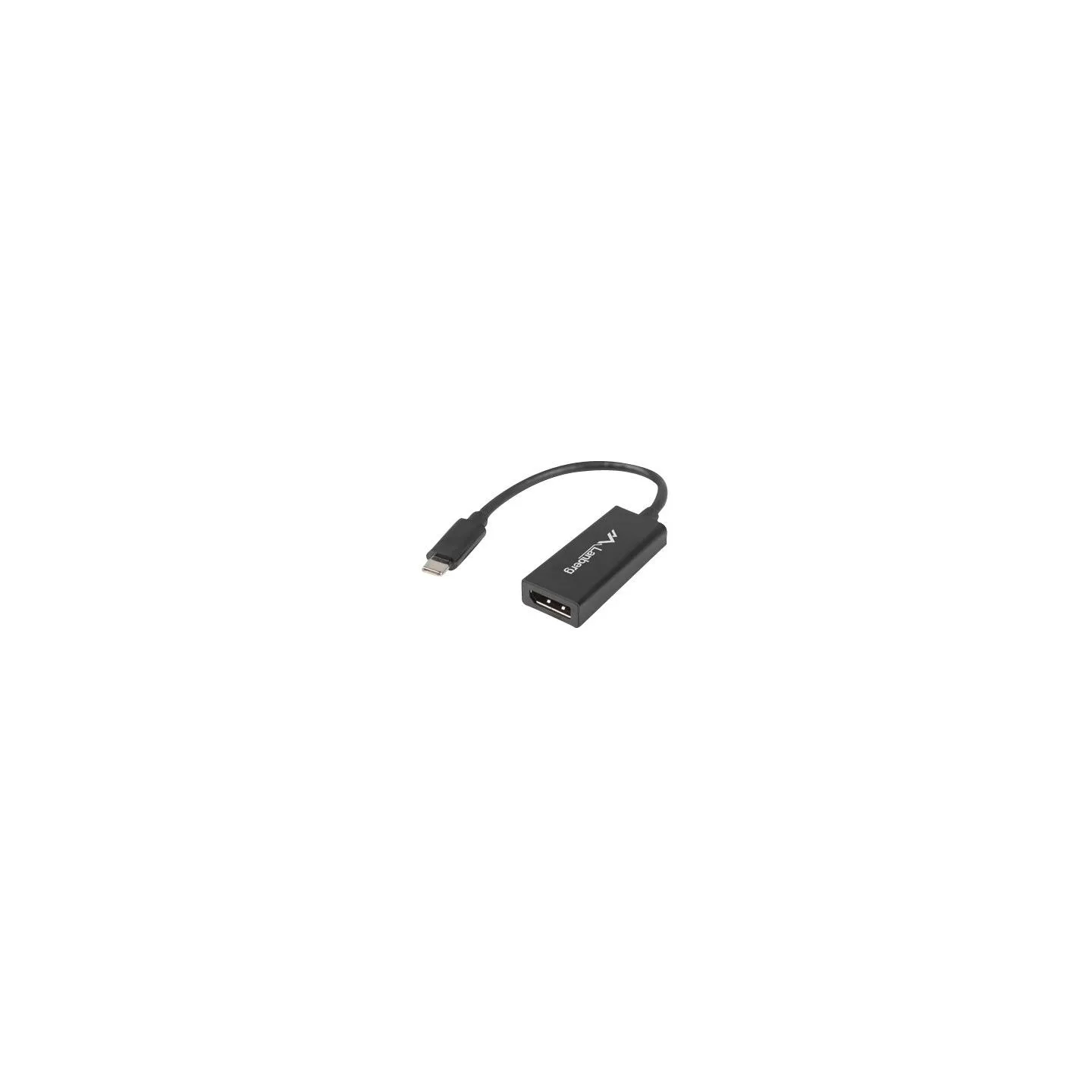 Lanberg USB-C (M) 3.1 to Displayport (F) Adapter cable 15cm, Black | AD-UC-DP-01