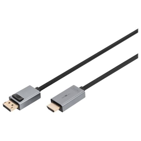 Digitus 4K DisplayPort Adapter Cable, DP - HDMI Type A | DB-340202-018-S | 1.8 m