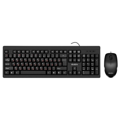 Sven Combo Keyboard+mouse KB-S320C black (104 keys, 1000DPI, 2+1 bt.)