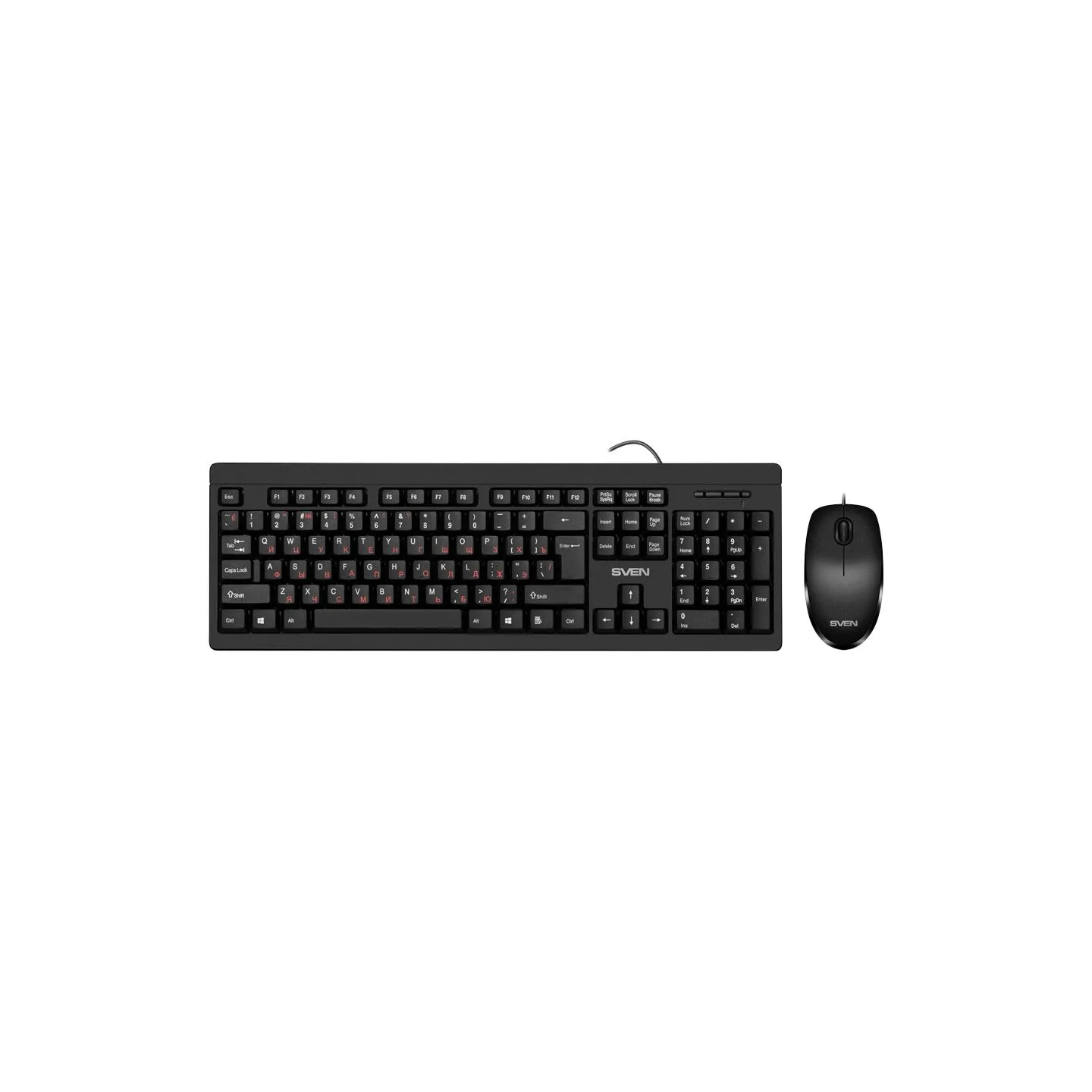 Sven Combo Keyboard+mouse KB-S320C black (104 keys, 1000DPI, 2+1 bt.)
