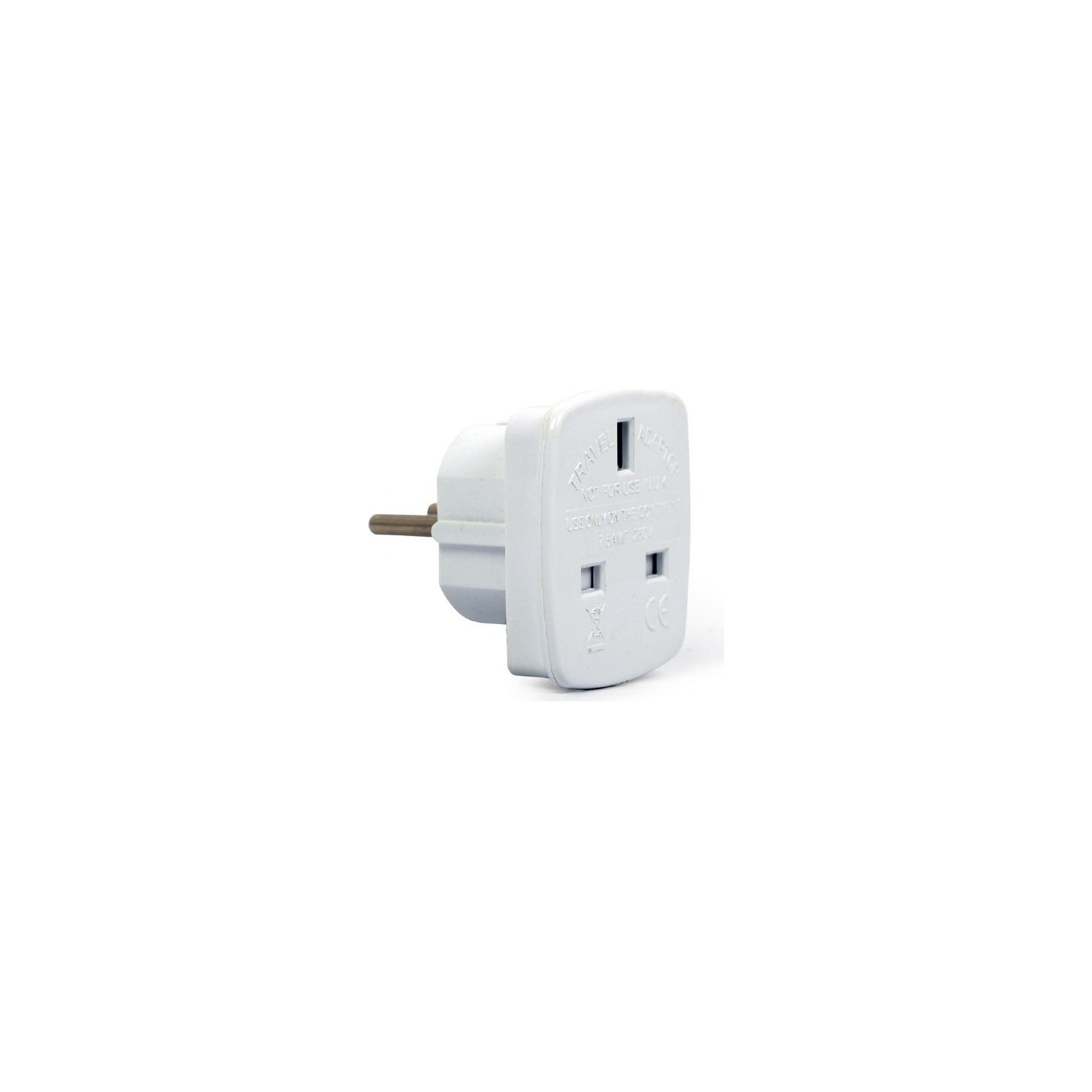 Gembird | AC power adapter, UK socket to EU Schuko plug, 7.5 A | Travel adapter