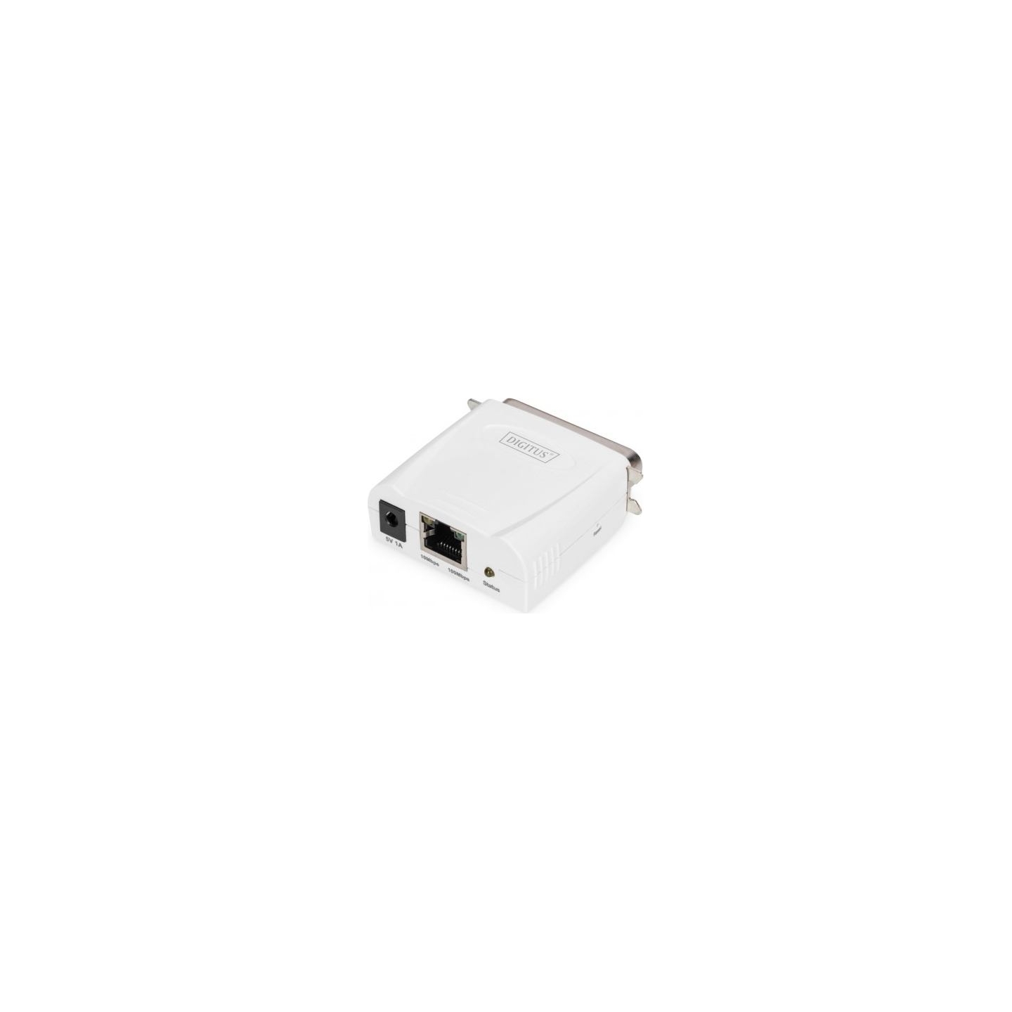 Digitus | Fast Ethernet Print Server, 1-Port 1x RJ45, 1x DB-36-pin male Centronics | DN-13001-1 | White