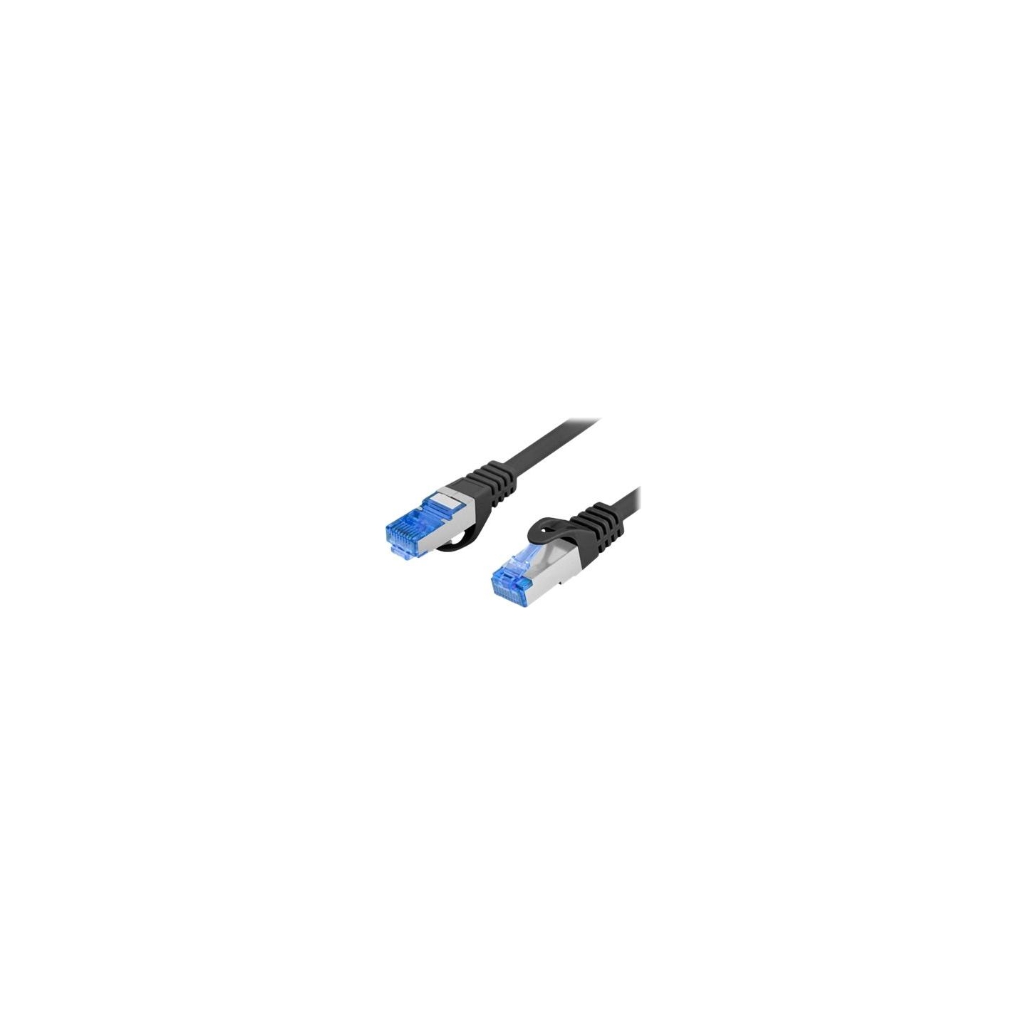 Lanberg | Patchcord Cat.6A S/FTP LSZH CCA | PCF6A-10CC-0200-BK | 2 m | Black
