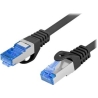 Lanberg | Patchcord Cat.6A S/FTP LSZH CCA | PCF6A-10CC-0200-BK | 2 m | Black