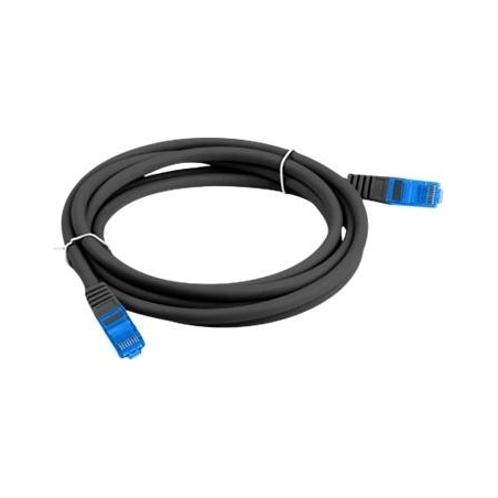 Lanberg | Patchcord Cat.6A S/FTP LSZH CCA | PCF6A-10CC-0200-BK | 2 m | Black