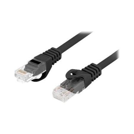 Lanberg | Patch cable - CAT 6 | RJ-45 - male | RJ-45 - male | RJ-45 | Black
