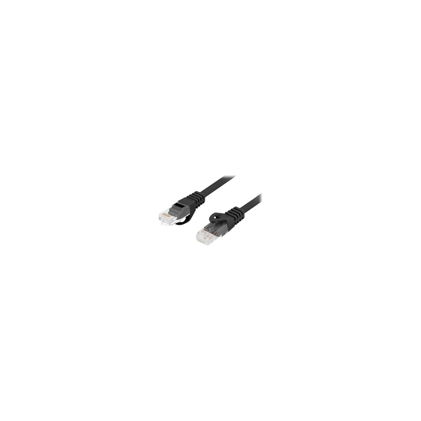 Lanberg | Patch cable - CAT 6 | RJ-45 - male | RJ-45 - male | RJ-45 | Black