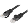Lanberg | Patch cable - CAT 6 | RJ-45 - male | RJ-45 - male | RJ-45 | Black