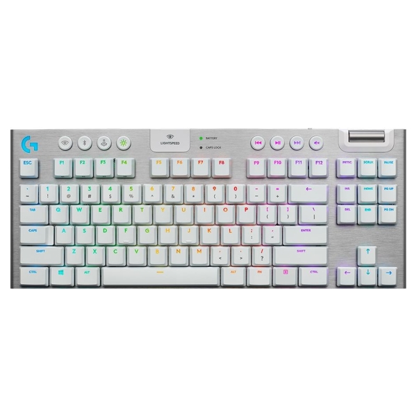 Logitech G915 X LIGHTSPEED TKL Wireless Gaming Keyboard - WHITE - US INT'L - 2.4GHZ/BT  - EMEA28i-935 - TACTILE