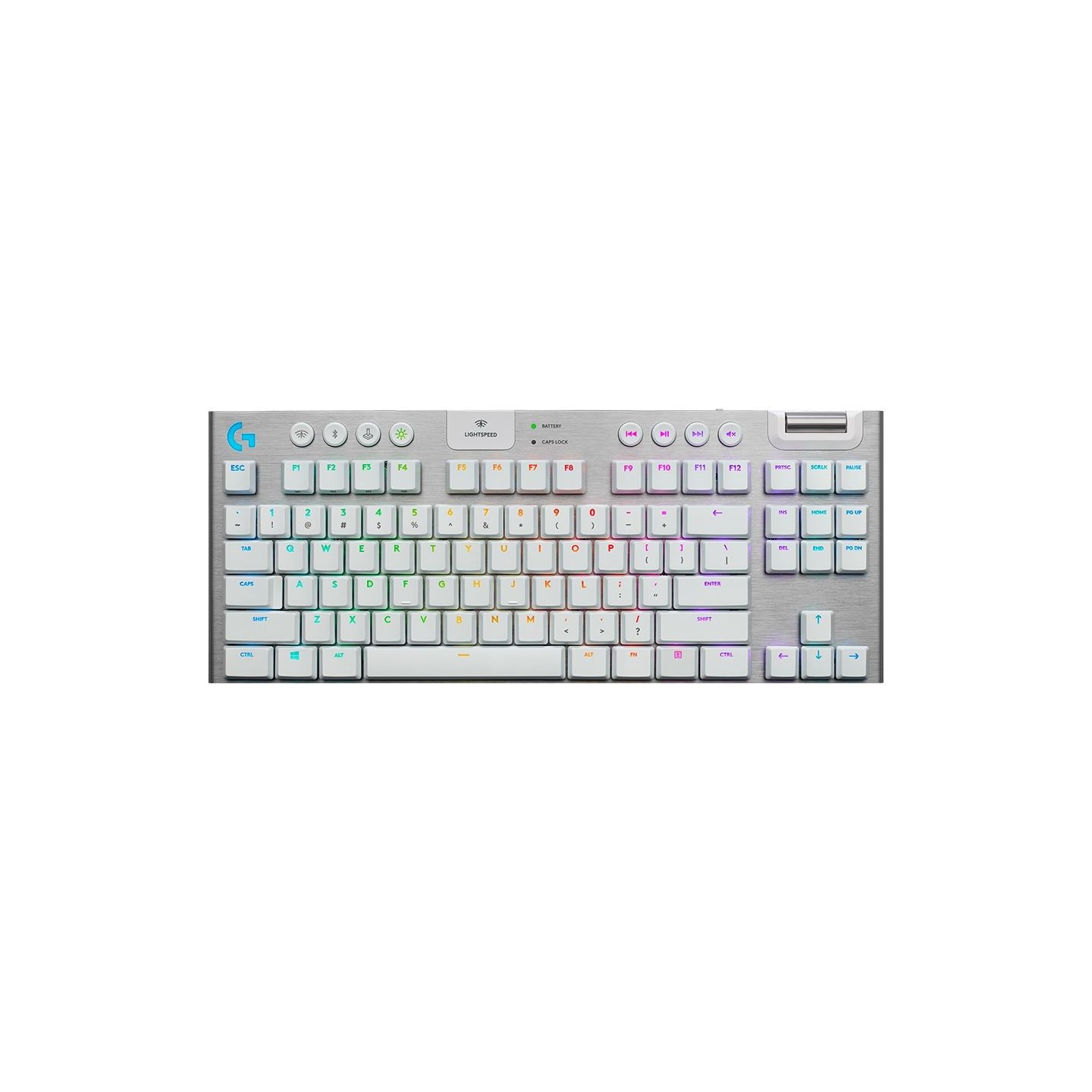 Logitech G915 X LIGHTSPEED TKL Wireless Gaming Keyboard - WHITE - US INT'L - 2.4GHZ/BT  - EMEA28i-935 - TACTILE