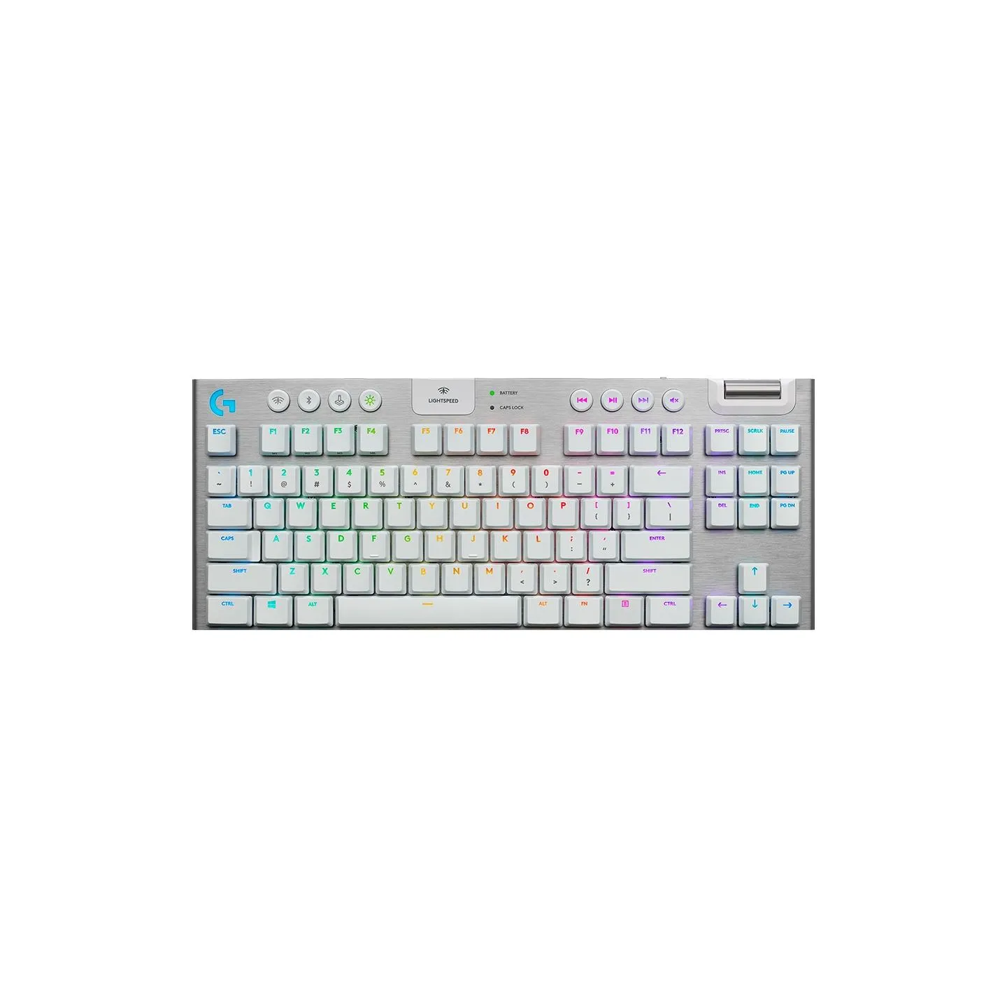 Logitech G915 X LIGHTSPEED TKL Wireless Gaming Keyboard - WHITE - US INT'L - 2.4GHZ/BT  - EMEA28i-935 - TACTILE