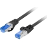 Lanberg | Patchcord Cat.6A S/FTP LSZH CCA | PCF6A-10CC-0150-BK | 1.5 m | Black