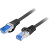 Lanberg | Patchcord Cat.6A S/FTP LSZH CCA | PCF6A-10CC-0150-BK | 1.5 m | Black