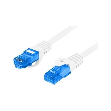 Lanberg | Patch cable - CAT 6a | RJ-45 - male | RJ-45 - male | 3 m | Grey | RAL 7035 | Blue