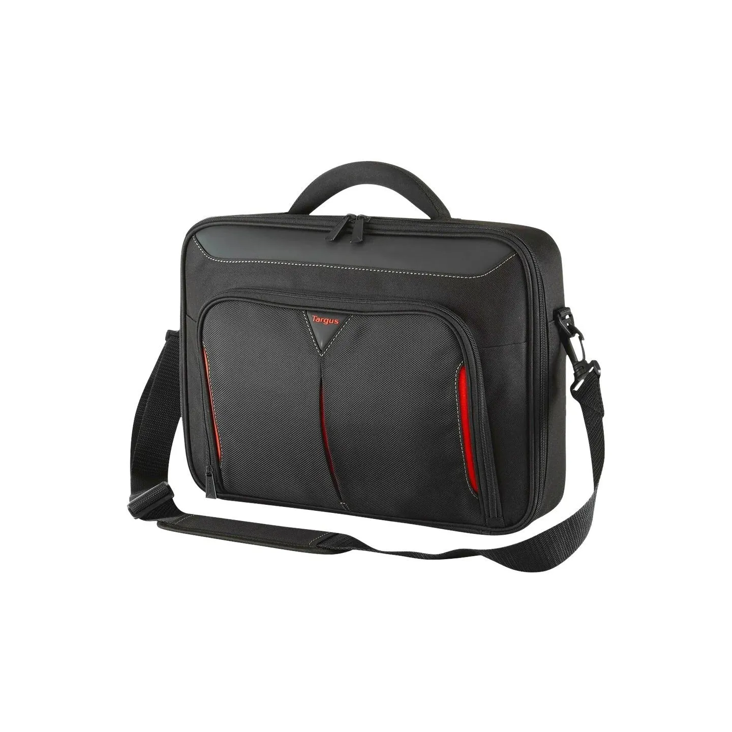 Targus | Classic | Fits up to size 14 " | Messenger - Briefcase | Black/Red | Shoulder strap