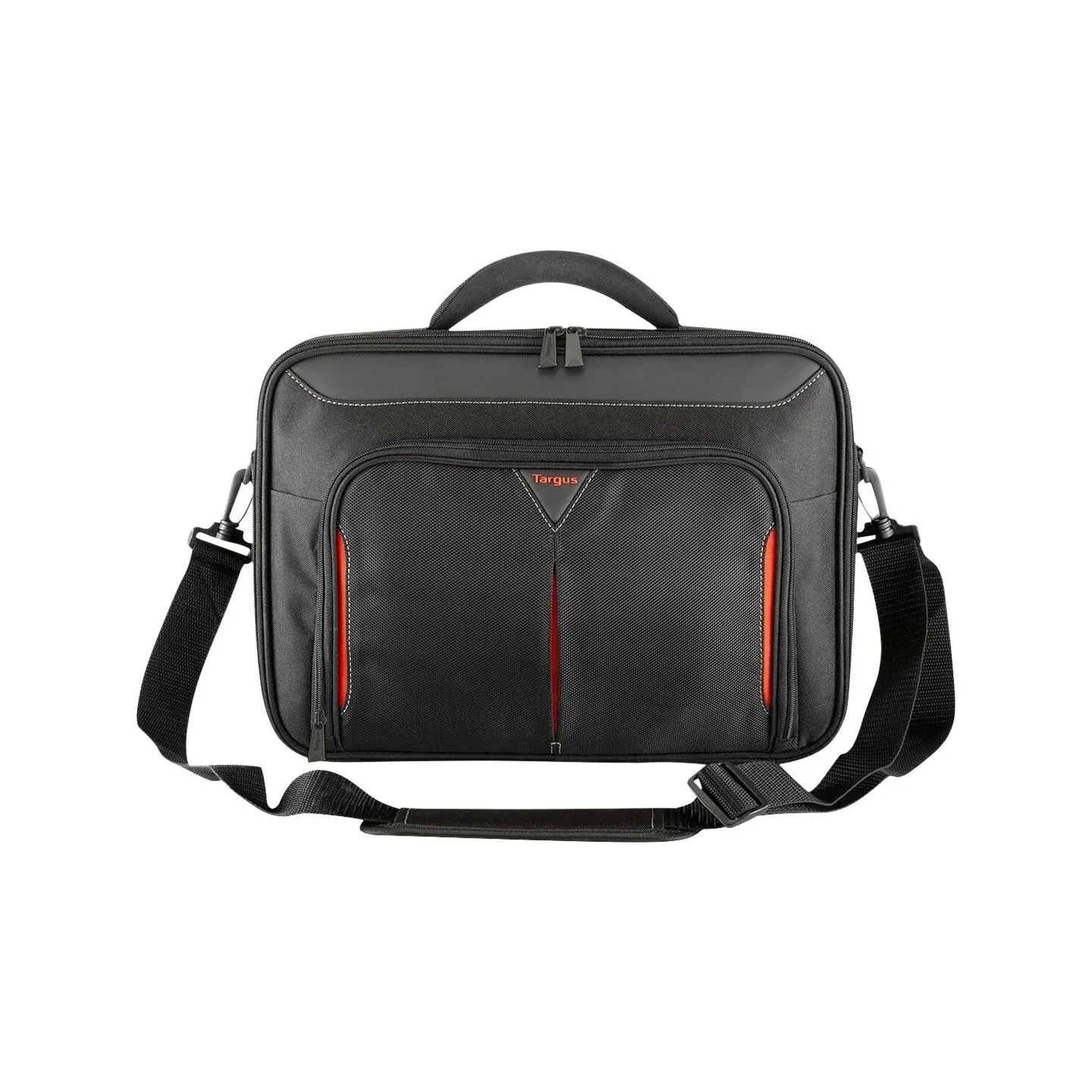 Targus | Classic | Fits up to size 14 " | Messenger - Briefcase | Black/Red | Shoulder strap