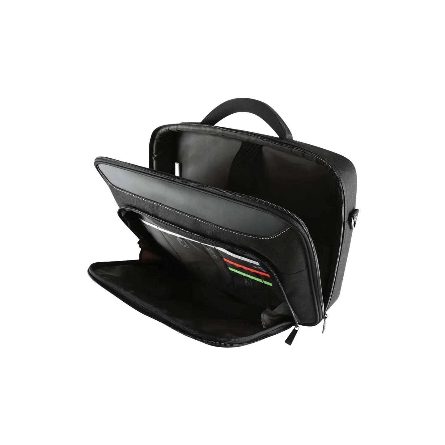 Targus | CN418EU | Clamshell Laptop Bag | Briefcase | Black/Red | 17-18 " | Shoulder strap