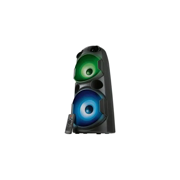 Sven PS-750 2x40W; LED display; TWS; FM radio; AUX; USB/SD-card support;Lighting; Microphone input (karaoke); Remote Control; Bu