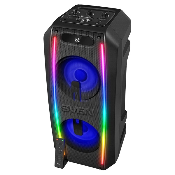 Sven Speaker SVEN PS-740, black (100W, TWS, Bluetooth, FM, USB, microSD, LED-display, 4400mA*h)