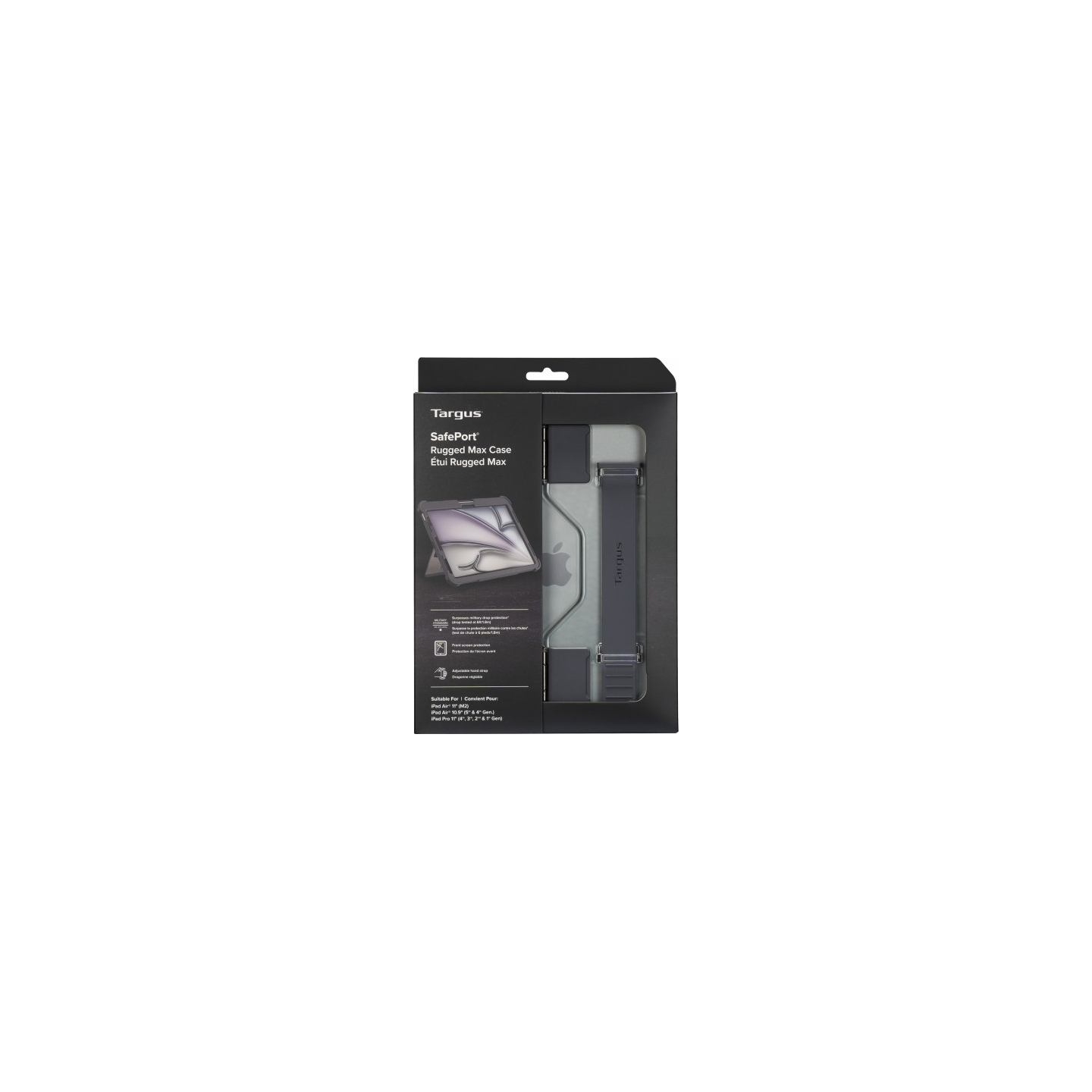 Targus ® SAFEPORT RUGGED MAX -SUOJAKOTELO IPAD AIR® 11" (M3)/(M2), IPAD AIR® 10.9" (GEN. 5/4), JA IPAD PRO® 11" (GEN. 4/3/2/1), 